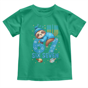 67 Six Seven Meme Toddler T Shirt Funny Hanukkah Sloth TS14 Irish Green Print Your Wear