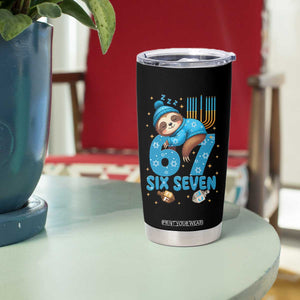 67 Six Seven Meme Tumbler Cup Funny Hanukkah Sloth TS14 Print Your Wear
