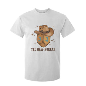 Yee Haw Nukkah T Shirt For Kid Funny Cowboy Hanukkah TS14 White Print Your Wear