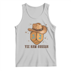Yee Haw Nukkah Tank Top Funny Cowboy Hanukkah TS14 Ash Print Your Wear