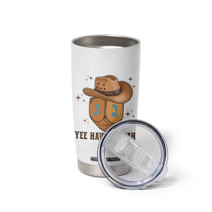 Yee Haw Nukkah Tumbler Cup Funny Cowboy Hanukkah TS14 Print Your Wear