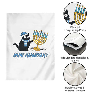 Funny Black Cat Hanukkah Chanukah Garden Flag TS14 Print Your Wear