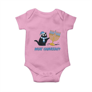 Funny Black Cat Hanukkah Chanukah Baby Onesie TS14 Light Pink Print Your Wear