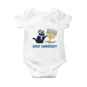 Funny Black Cat Hanukkah Chanukah Baby Onesie TS14 White Print Your Wear