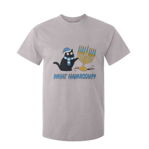 Funny Black Cat Hanukkah Chanukah T Shirt For Kid TS14 Ice Gray Print Your Wear