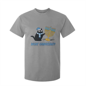 Funny Black Cat Hanukkah Chanukah T Shirt For Kid TS14 Sport Gray Print Your Wear