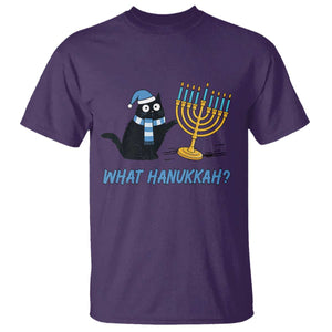 Funny Black Cat Hanukkah Chanukah T Shirt TS14 Purple Print Your Wear