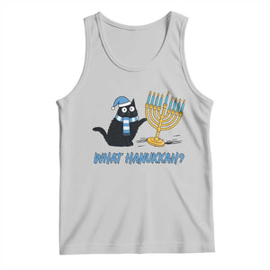 Funny Black Cat Hanukkah Chanukah Tank Top TS14 Ash Print Your Wear