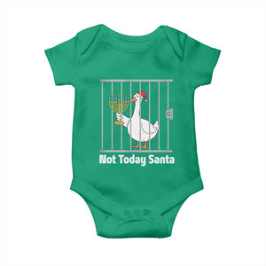 Funny Goose Hanukkah Chanukah Baby Onesie Not Today Santa TS14 Irish Green Print Your Wear