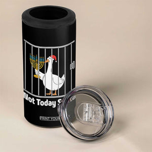 Funny Goose Hanukkah Chanukah 4 in 1 Can Cooler Tumbler Not Today Santa TS14 Print Your Wear