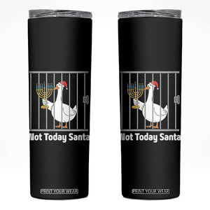 Funny Goose Hanukkah Chanukah Skinny Tumbler Not Today Santa TS14 Black Print Your Wear