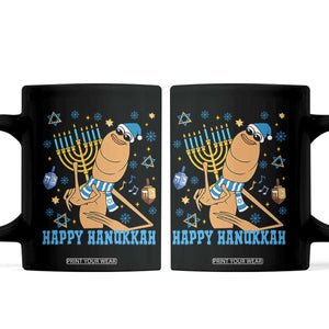 Funny Marcus The Worm Hanukkah Meme Coffee Mug TS14 Black Print Your Wear
