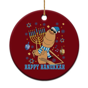 Funny Marcus The Worm Hanukkah Meme Ceramic Ornament TS14 1pc Red Print Your Wear