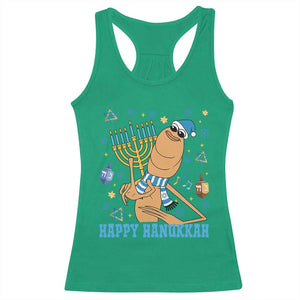 Funny Marcus The Worm Hanukkah Meme Racerback Tank Top TS14 Irish Green Print Your Wear
