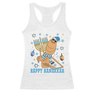 Funny Marcus The Worm Hanukkah Meme Racerback Tank Top TS14 White Print Your Wear