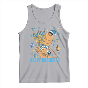 Funny Marcus The Worm Hanukkah Meme Tank Top TS14 Athletic Heather Print Your Wear