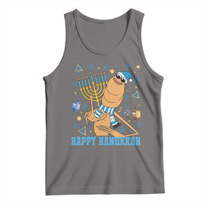 Funny Marcus The Worm Hanukkah Meme Tank Top TS14 Deep Heather Print Your Wear