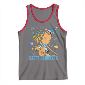 Funny Marcus The Worm Hanukkah Meme Tank Top TS14 Deep Heather Red Print Your Wear