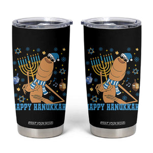 Funny Marcus The Worm Hanukkah Meme Tumbler Cup TS14 Black Print Your Wear