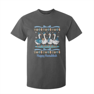 Happy Hanukkah T Shirt For Kid Funny Silly Goose Chanukah TS14 Dark Heather Print Your Wear