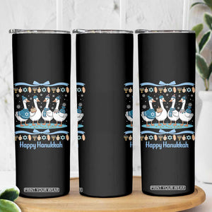 Happy Hanukkah Skinny Tumbler Funny Silly Goose Chanukah TS14 Print Your Wear
