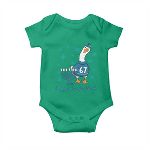 67 Six Seven Silly Goose Hanukkah Meme Baby Onesie Happy Honkukkah TS14 Irish Green Print Your Wear