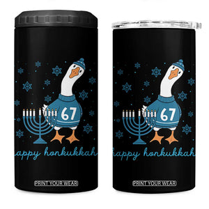 67 Six Seven Silly Goose Hanukkah Meme 4 in 1 Can Cooler Tumbler Happy Honkukkah TS14 One Size: 16 oz Black Print Your Wear