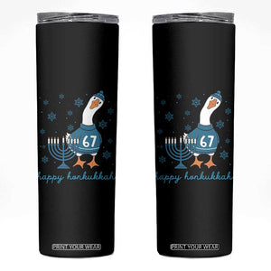 67 Six Seven Silly Goose Hanukkah Meme Skinny Tumbler Happy Honkukkah TS14 Black Print Your Wear