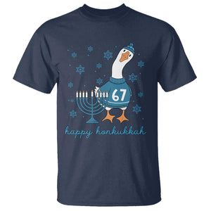 67 Six Seven Silly Goose Hanukkah Meme T Shirt Happy Honkukkah TS14 Navy Print Your Wear