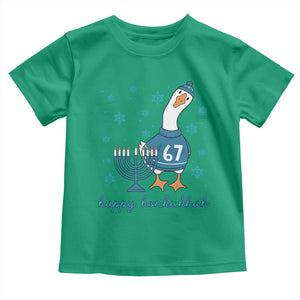 67 Six Seven Silly Goose Hanukkah Meme Toddler T Shirt Happy Honkukkah TS14 Irish Green Print Your Wear