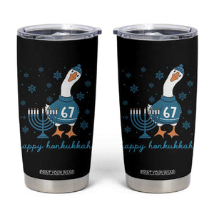 67 Six Seven Silly Goose Hanukkah Meme Tumbler Cup Happy Honkukkah TS14 Black Print Your Wear