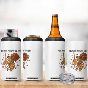 Marcus The Worm Valentine Meme 4 in 1 Can Cooler Tumbler You Make My Heart Go Honk TS14 Print Your Wear