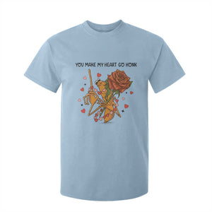 Marcus The Worm Valentine Meme T Shirt For Kid You Make My Heart Go Honk TS14 Light Blue Print Your Wear