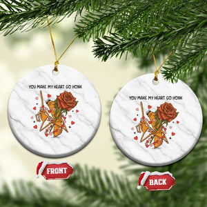Marcus The Worm Valentine Meme Ceramic Ornament You Make My Heart Go Honk TS14 1pc White Marble Print Your Wear