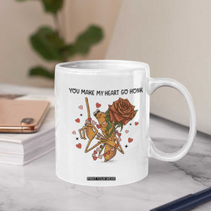 Marcus The Worm Valentine Meme Coffee Mug You Make My Heart Go Honk TS14 Print Your Wear