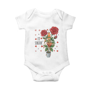Marcus The Worm Valentine Meme Baby Onesie I Am Senstive TS14 White Print Your Wear