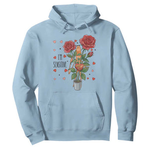 Marcus The Worm Valentine Meme Hoodie I Am Senstive TS14 Light Blue Print Your Wear