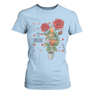 Marcus The Worm Valentine Meme T Shirt For Women I Am Senstive TS14 Light Blue Print Your Wear