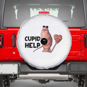 Marcus The Worm Valentine Meme Spare Tire Cover Cupid Help TS14 White Print Your Wear