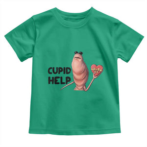 Marcus The Worm Valentine Meme Toddler T Shirt Cupid Help TS14 Irish Green Print Your Wear