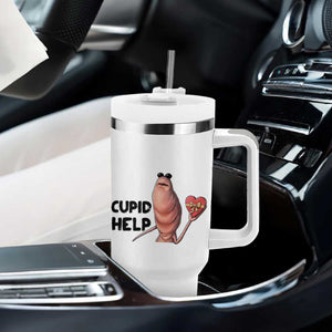 Marcus The Worm Valentine Meme Tumbler With Handle Cupid Help TS14 Print Your Wear