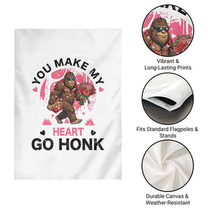 You Make My Heart Go Honk Garden Flag Funny Bigfoot Valentine Meme TS14 Print Your Wear