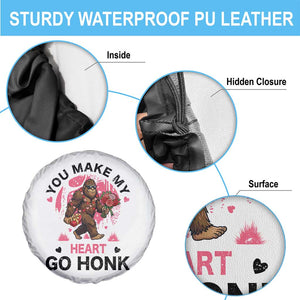 You Make My Heart Go Honk Spare Tire Cover Funny Bigfoot Valentine Meme TS14 Print Your Wear