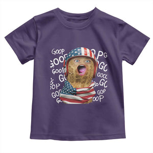 Burnt Peanut Goop Toddler T Shirt Patriotic American Flag TS14 Purple Print Your Wear