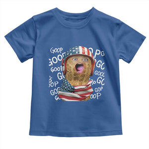 Burnt Peanut Goop Toddler T Shirt Patriotic American Flag TS14 Royal Blue Print Your Wear