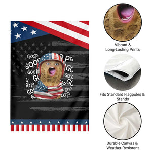 Burnt Peanut Goop 4th of July American Flag Patriotic Garden Flag TS14 Print Your Wear