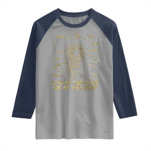 Funny Burnt Peanut Raglan Shirt Live by The Goop Die by The Goop TS14 Sport Gray Navy Print Your Wear
