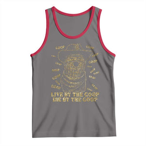 Funny Burnt Peanut Tank Top Live by The Goop Die by The Goop TS14 Deep Heather Red Print Your Wear