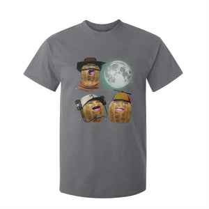 Funny Burnt Peanut Howling at the Moon T Shirt For Kid TS14 Charcoal Print Your Wear