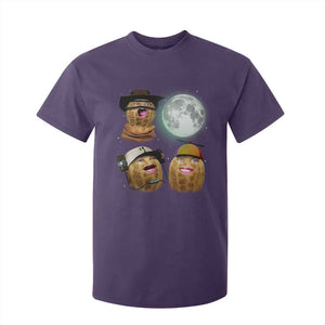 Funny Burnt Peanut Howling at the Moon T Shirt For Kid TS14 Purple Print Your Wear